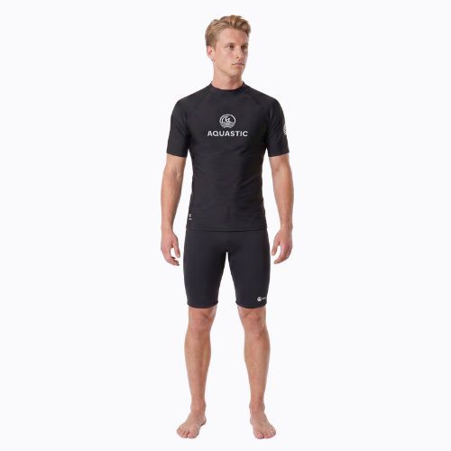 Férfi póló AQUASTIC Rimos UV 50+ UPF black