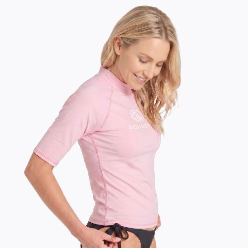 Női póló AQUASTIC Rimos WMNS UV 50+ UPF pink