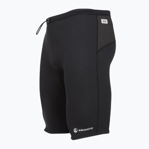 Férfi neoprén rövidnadrág AQUASTIC SeaFlex 2.0 mm fekete