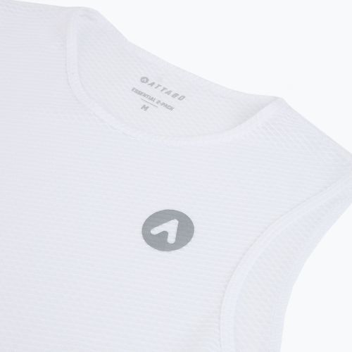 Férfi kerékpáros izzadságelvezető felső ATTABO Essential 2 pcs. white