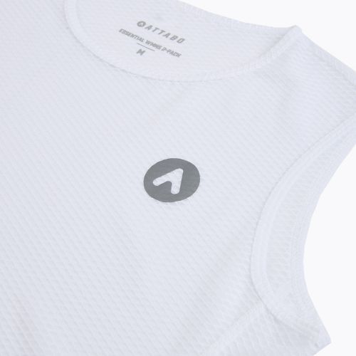 Női kerékpáros izzadságelvezető felső ATTABO Essential WMNS 2 pcs. white