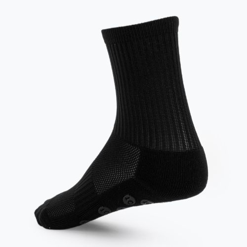 Gyerek focizokni OneTeam Precision Grip non-slip 2-pack black