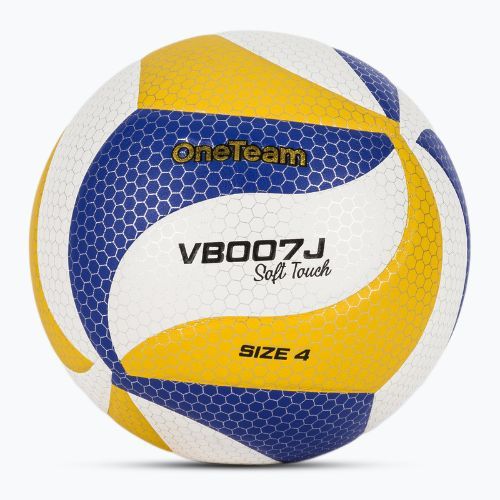 Gyermek röplabda OneTeam VB007J yellow/blue/white size 4