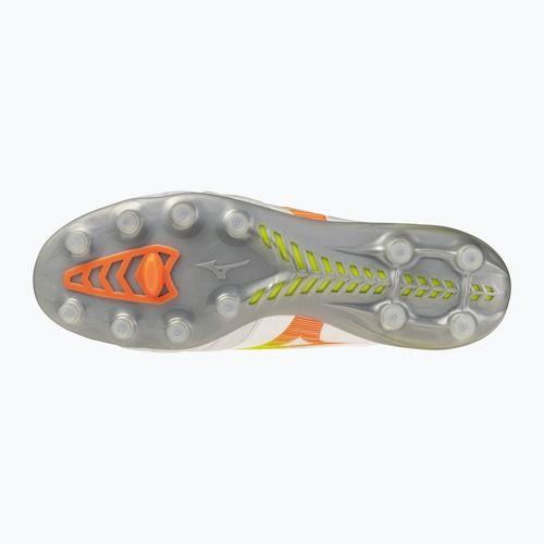 Futballcipő Mizuno Monarcida Neo III Elite FG white/evening primrose/lava orange
