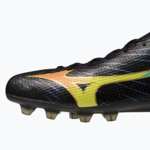 Futballcipő Mizuno Alfa III Elite FG black/lava orange/evening primrose
