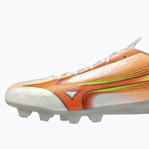 Futballcipő Mizuno Alfa III Pro FG white/lava orange/evening primrose