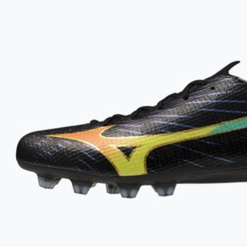 Futballcipő Mizuno Alfa III Pro FG black/lava orange/evening primrose