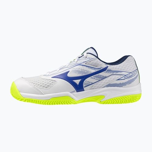 Férfi teniszcipő Mizuno Break Shot 5 CC white/dazzling blue/lightning