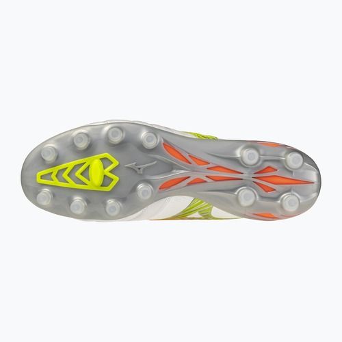 Futballcipő Mizuno Morelia Neo V β Japan FG white/lava orange/evening primrose