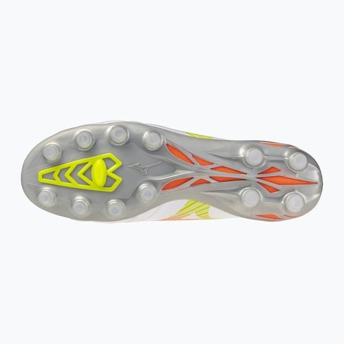 Futballcipő Mizuno Morelia Neo V β Pro FG white/lava orange/evening primrose