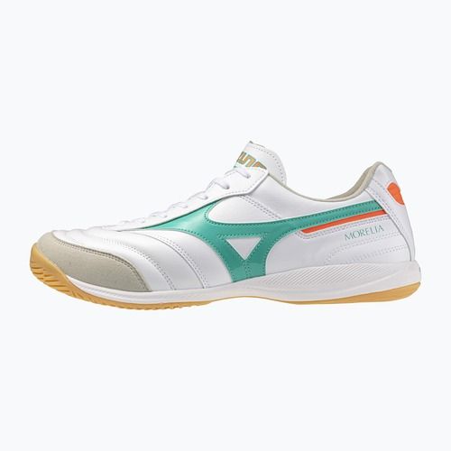 Futballcipő Mizuno Morelia Sala Elite IN white/arcadia/lava orange