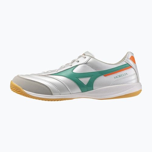 Futballcipő Mizuno Morelia Sala Pro IN white/arcadia/lava orange