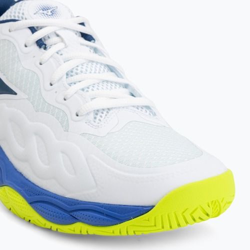 Férfi teniszcipő Mizuno Wave Enforce Court AC white/dazzling blue/lightning