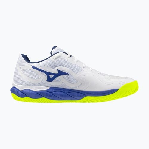 Férfi teniszcipő Mizuno Wave Enforce Court CC white/dazzling blue/lightning