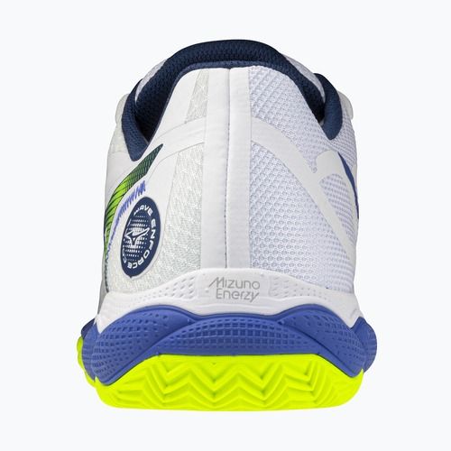 Férfi teniszcipő Mizuno Wave Enforce Court CC white/dazzling blue/lightning