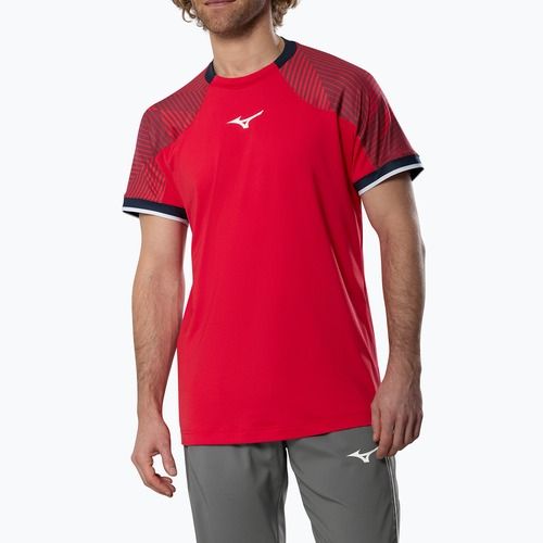 Férfi póló Mizuno Stargazer Shadow Tee fiery red