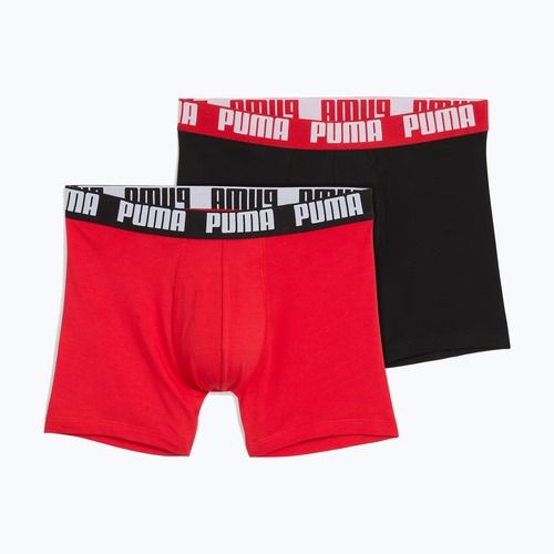 Férfi boxeralsó PUMA Everyday Basic 2 pairs red/black