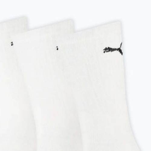 Zokni PUMA Sport Crew Stripe 3 pairs white