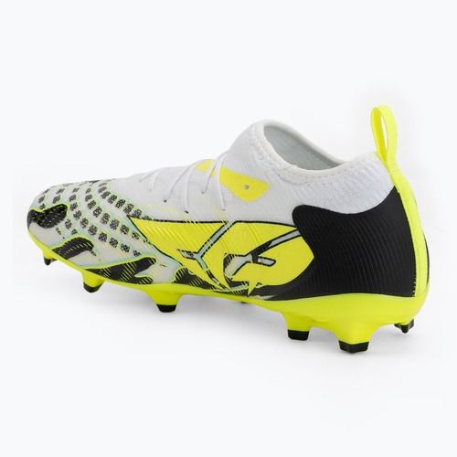 Gyerek focicipő PUMA Future 9 Match Creativity Fg/Ag Jr yellow alert/mint jelly/puma white/puma black