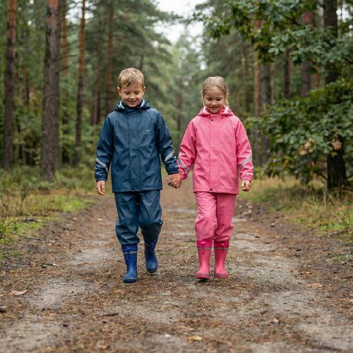 Gyerek gumicsizma KADVA PuddleProof JR fényvisszaverő elemekkel sötétkék