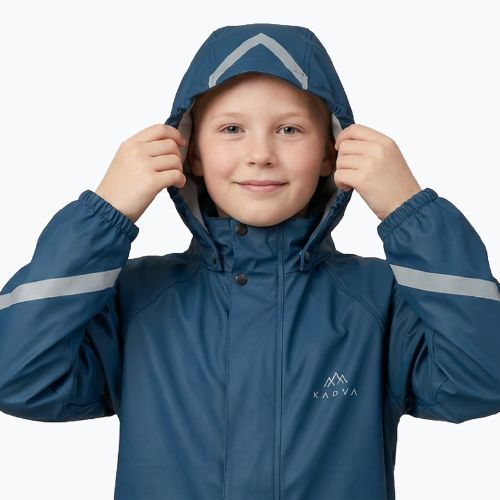 Gyerek esőkabát KADVA AquaLock JR navy blue