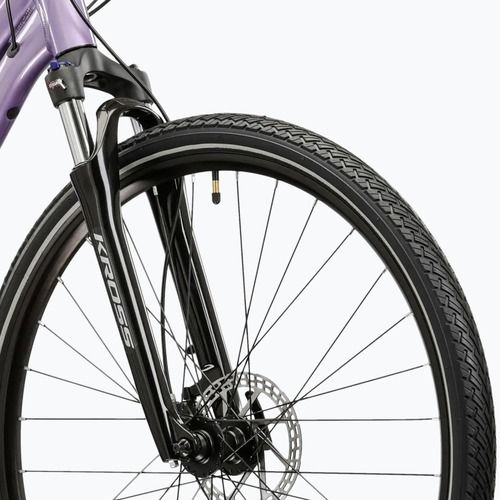 Női cross kerékpár KROSS Evado 5.0 In purple/black/gloss