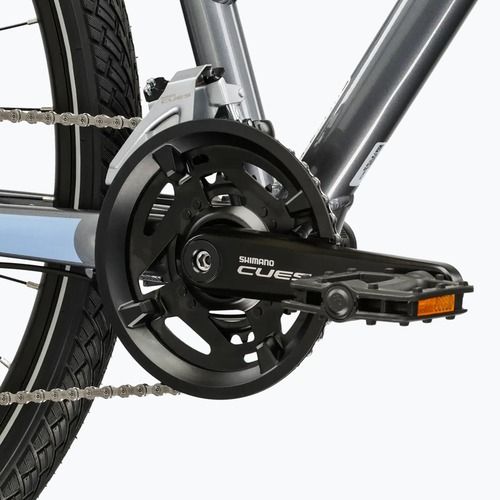 Női cross kerékpár KROSS Evado 5.0 In grey/blue/gloss