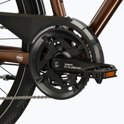 Trekking kerékpár KROSS Trans 5.0 brown/silver/gloss