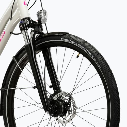 Női trekking kerékpár KROSS Trans 5.0 In grey/pink/gloss
