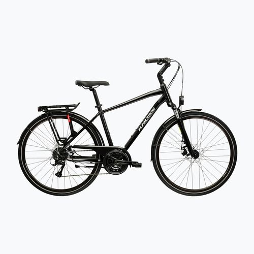 Trekking kerékpár KROSS Trans 3.0 black/grey/gloss