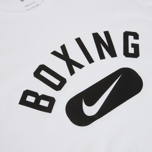 Férfi edzőpóló Nike Boxing Disc DFC white/black