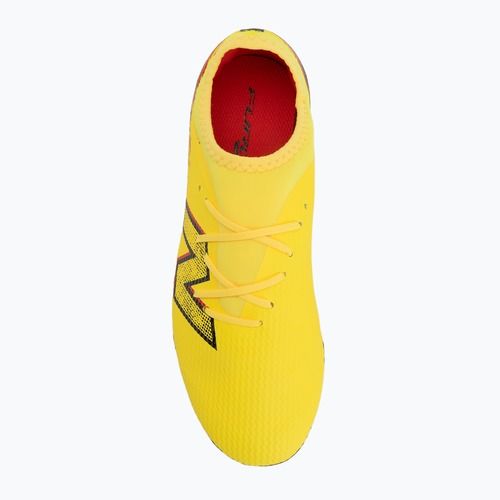 Gyerek focicipő New Balance Furon Team V8 FG punch yellow/black 100/fire cracker