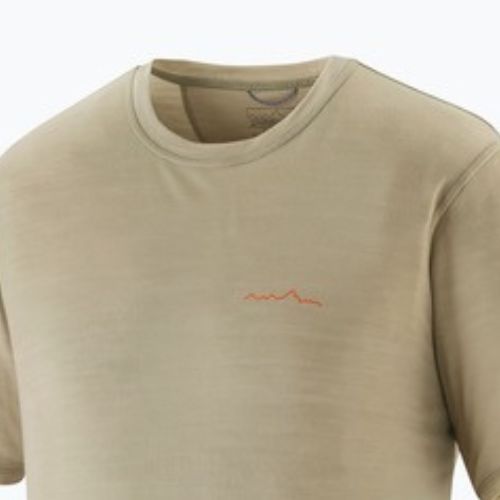 Férfi póló Patagonia Cap Cool Merino Blend Graphic Shirt multi-pitch/weathered stone