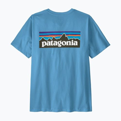 Férfi póló Patagonia P-6 Shore blue logo