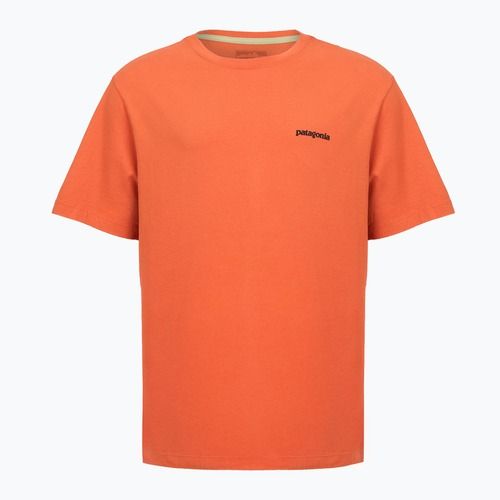 Férfi póló Patagonia P-6 Logo coal orange
