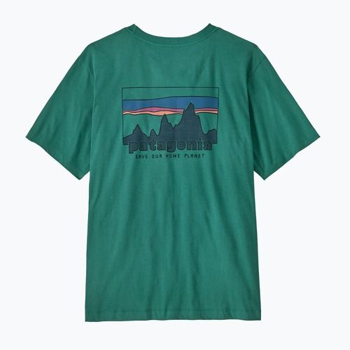 Férfi póló Patagonia '73 Skyline gem green