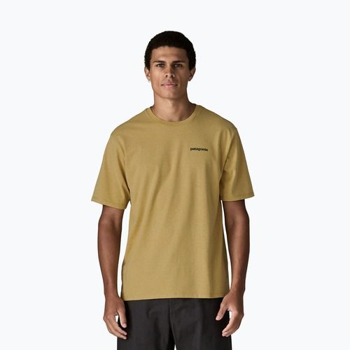 Férfi póló Patagonia Flying Fish Responsibili Tee limestone yellow/heritage fitz