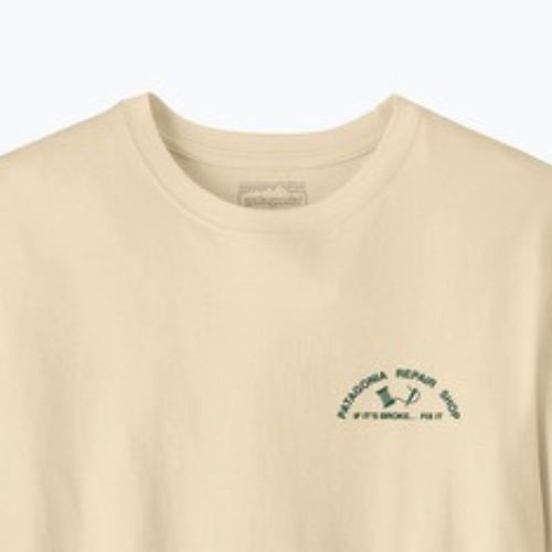 Férfi póló Patagonia Repair Shop undyed natural