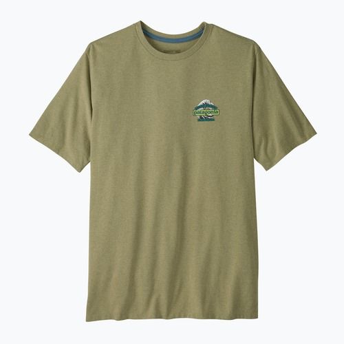 Férfi túrapóló Patagonia Great Waves Responsibili Tee gumtree green