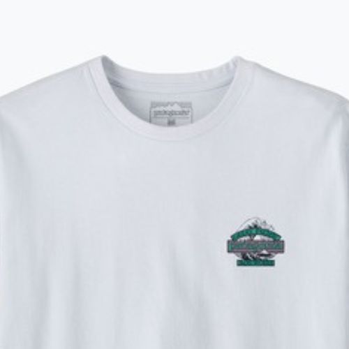 Férfi túrapóló Patagonia Great Waves Responsibili Tee white