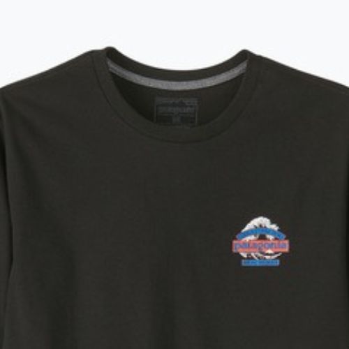 Férfi túrapóló Patagonia Great Waves Responsibili Tee black