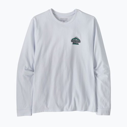 Férfi túrahosszúujjú Patagonia Great Waves Responsibili Tee white