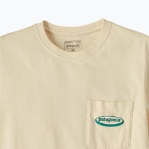 Férfi póló Patagonia Midweight '95 Oval Logo Pocket Tee undyed natural
