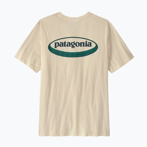 Férfi póló Patagonia '95 Oval Logo undyed natural