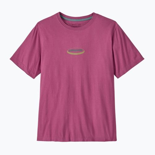 Férfi póló Patagonia '95 Oval Logo faded magenta