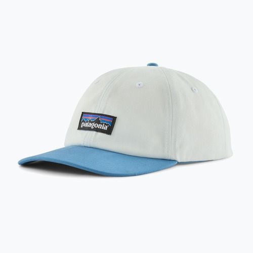 Baseball sapka Patagonia P-6 Label Trad birch white w/shore blue
