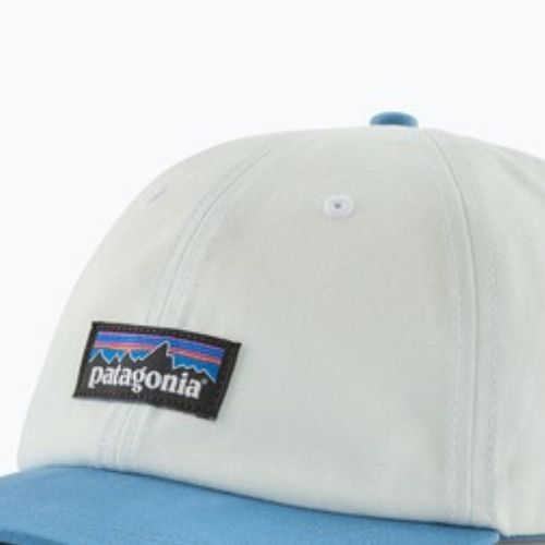 Baseball sapka Patagonia P-6 Label Trad birch white w/shore blue
