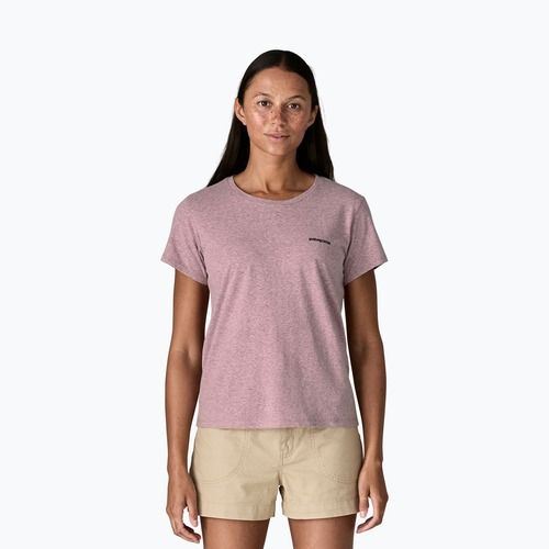 Női póló Patagonia P-6 Logo Responsibili-Tee qulet violet