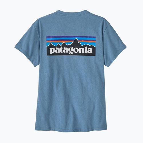 Női póló Patagonia P-6 Logo Responsibili-Tee shore blue