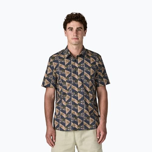 Férfi ing Patagonia Go To jaguar geo/dolomite blue